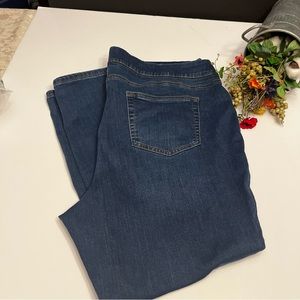 NWOT - Denim&Co High Rise Crop Jeans - Size 20W